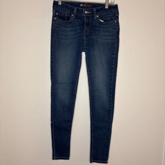 LEVI'S Legging Denim 5 Pocket Juniors 9 W29 L32 Stretch - Picture 6 of 11